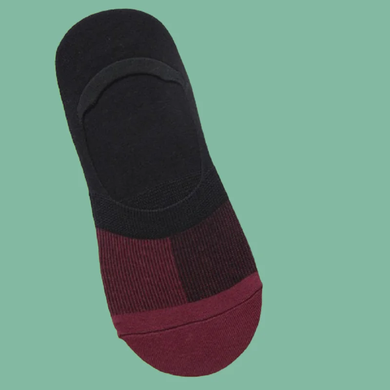 Chaussettes invisibles pour hommes, coton peigné, silicone, non ald, printemps et été, bouche peu profonde, bateau, 3/6, 2024 paires