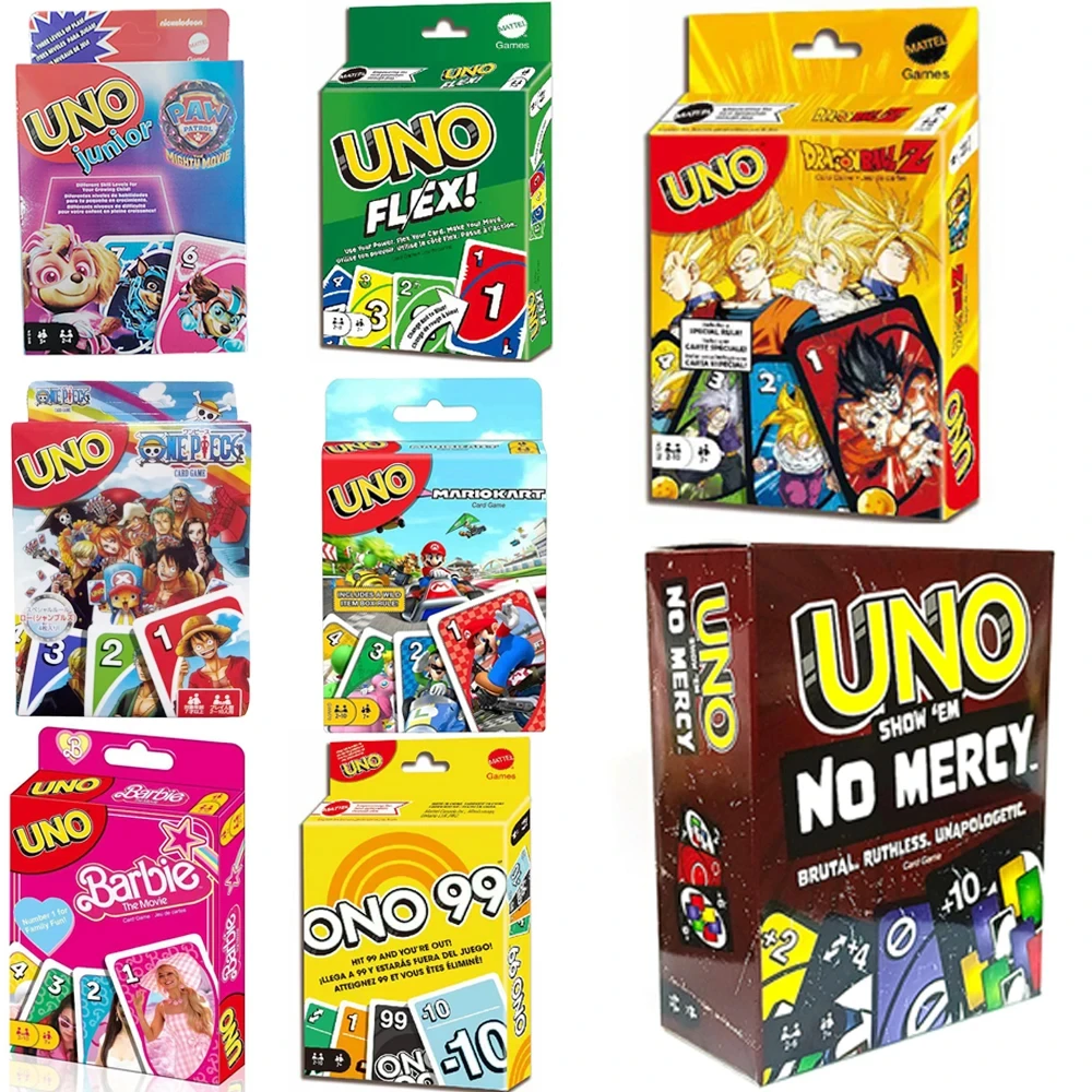 UNO Dragon Ball Z Matching Card Game SHOWEM NO MERCY Multiplayer Family Party Boardgame Funny Friends Entertainment Poker