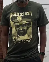 Haile Selassie I T-shirt jah Smile Rasta T-shirt