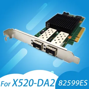 Para intel X520-DA2 e10g42btda sr2 82599es porta óptica dupla 10g gigabit placa de rede de fibra óptica pcie grupo preto huinas 10 principais vendas placa de rede gigabit intel - №3