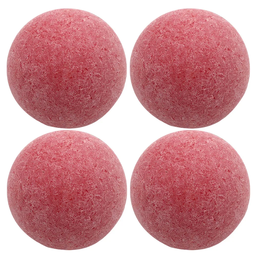 

4Pcs 36Mm Frosted Red Foosball Table Soccer Balls Matte Grip Replacement Accessory for Competitive Play Tabletop Football Game