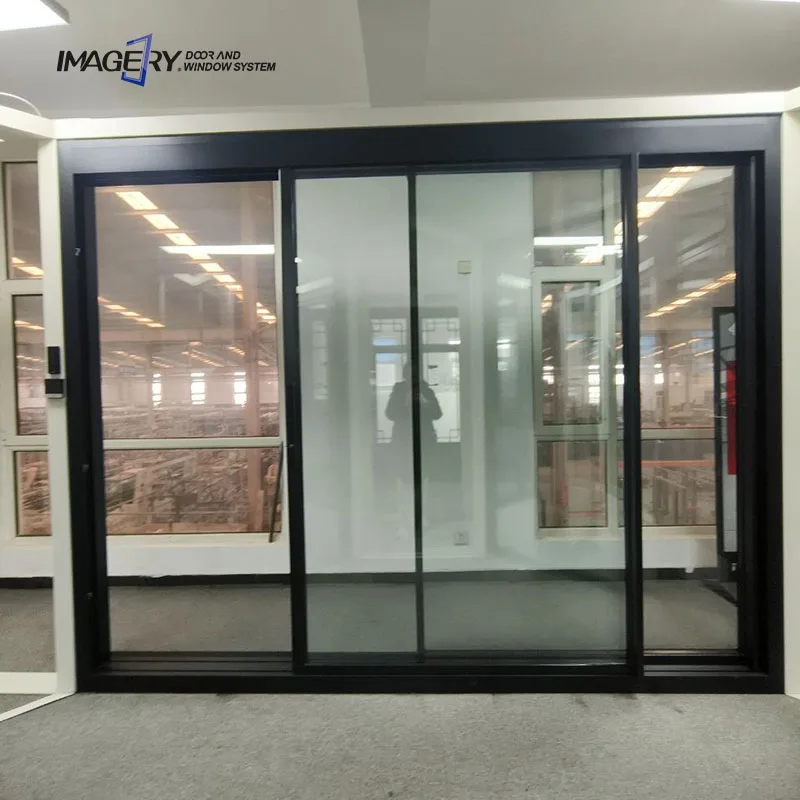 High-End Aesthetics Smart Soundproof Waterproof 150 Panoramic Aluminum Sliding Door for Home Use