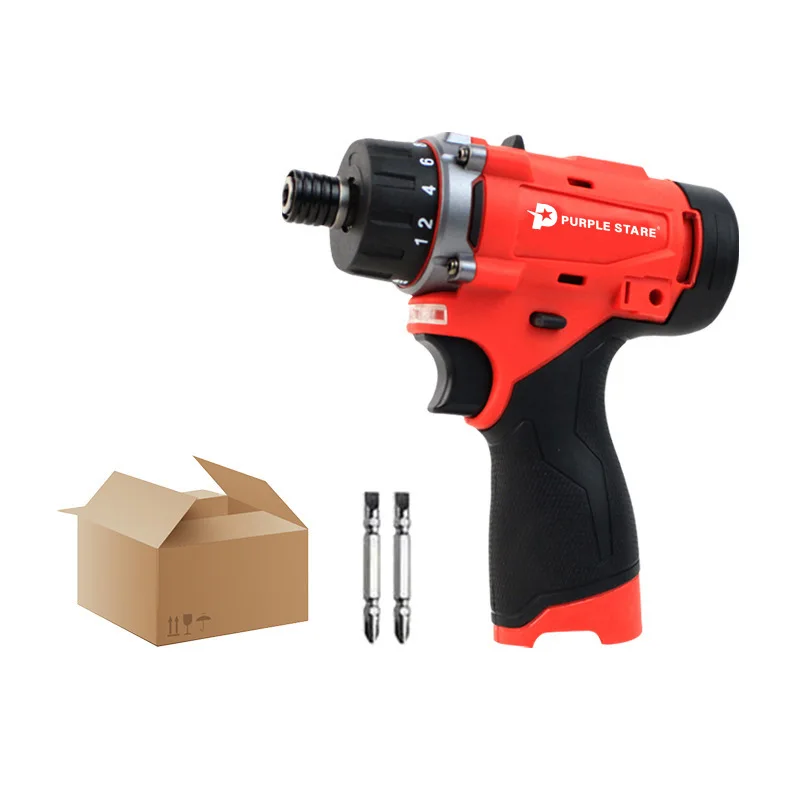 

Mevochi multifunctional lithium-electric drill set impact wireless electric screwdriver electric household mini-driver machine