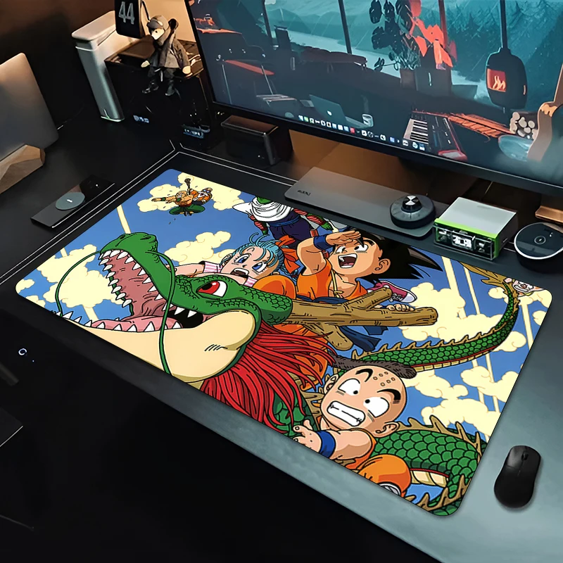 Hot Sale Dragon Ball Z Anime Mouse pad E-sports Gamer Speed Mousepads PC Gaming Extended Keyboard Desk Mat Notbook DBZ Mousepad view 2