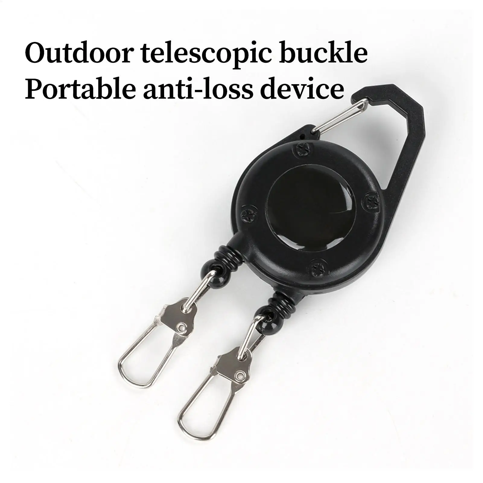 Outdoor Double Headed Clip Buckle, Work Permit Hanging Buckle, Keychain, Fishing Buckle, Telescopic Buckle, Easy to Pull Buckle view 5