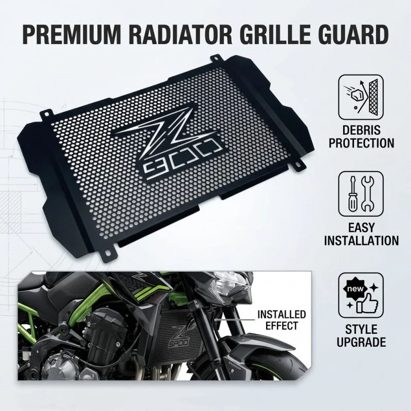 

Applicable Z900Motorcycle modified radiator grille protective net