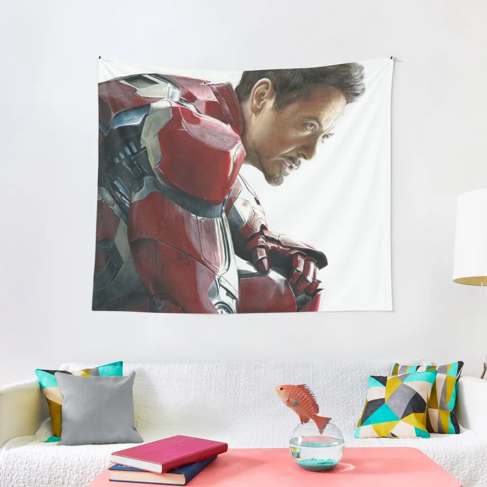 

Robert Downey Jr. Tapestry Room Aesthetic Wallpaper Carpet Wall Tapestry