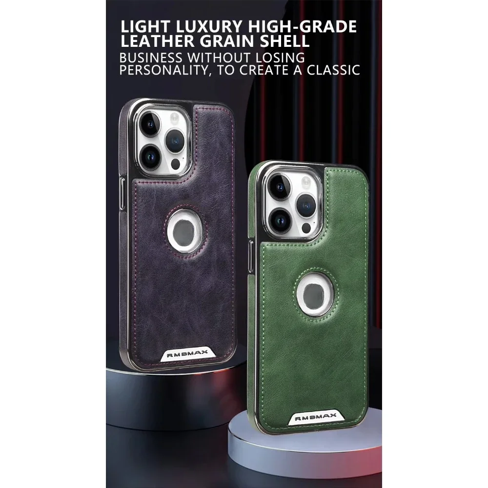 Skórzane etui na telefon iPhone 16 Pro max do iPhone'a 16 15 Plus 14 13 12 Pro Max Wstrząsoodporne etui ochronne