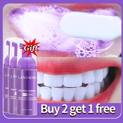 V34 Dentes Branqueamento Mousse Creme Dental, Remover manchas de placa, Limpeza, Higiene Oral, Branqueamento Dental Tools, Hálito Fresco, Cuidado Dental