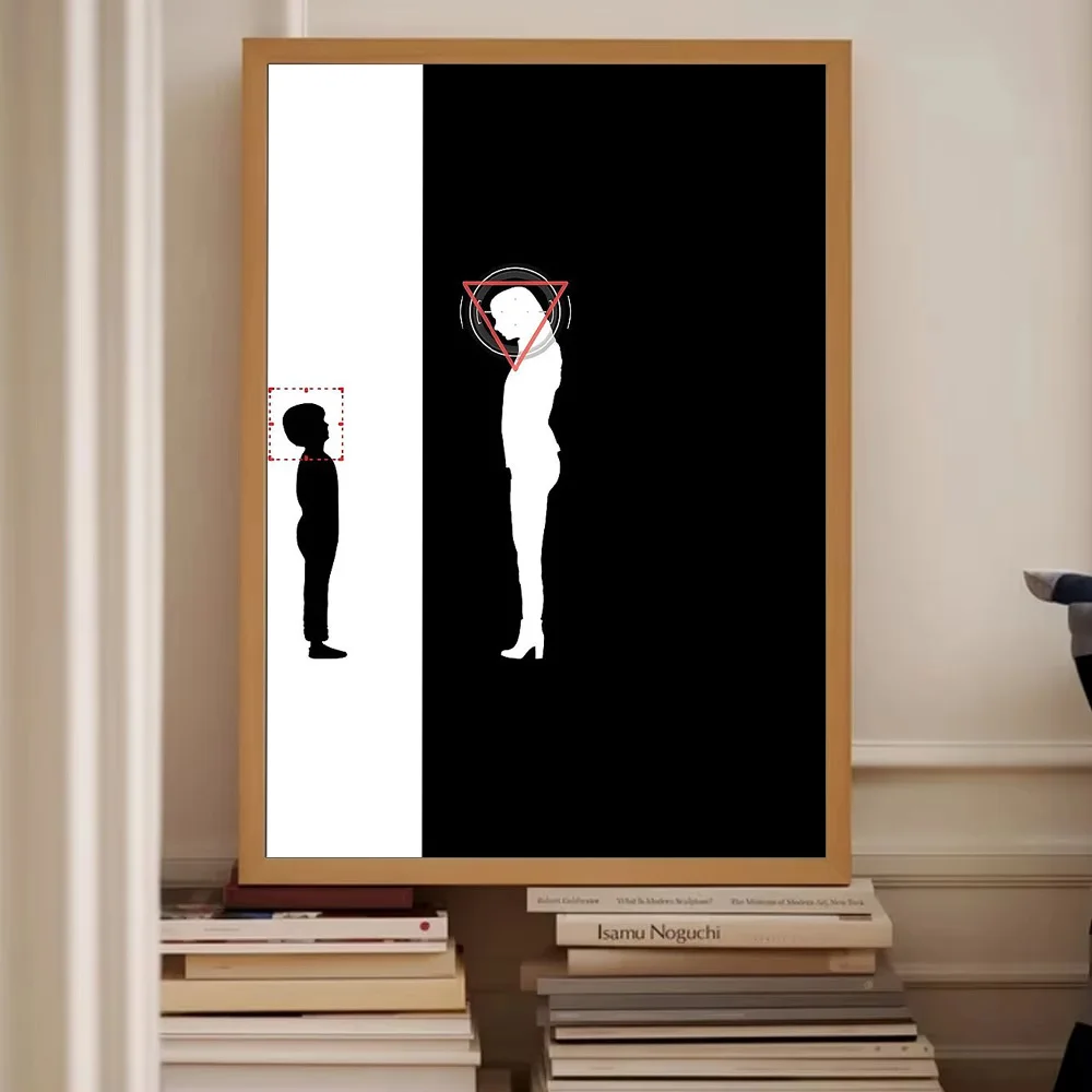 مجردة امرأة الشكل قماش جدار الفن الحد الأدنى صورة ديكور المنزل الحديث طباعة كبيرة الحجم العمل الفني المعاصر #2