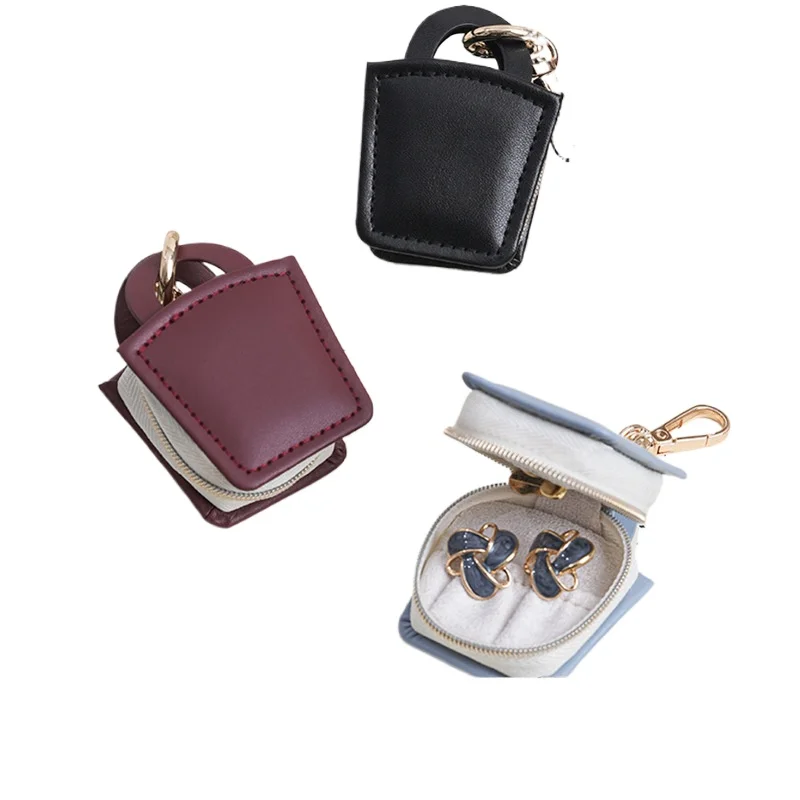 

Креативная шкатулка для украшений, портативный футляр для хранения, для серег, колец, мелких украшений