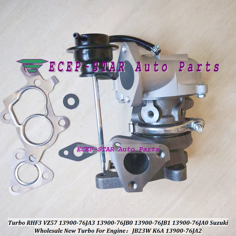 

Турбо RHF3 VZ57 13900-76JA3 Turbo 13900-76JB0 13900-76JB1 13900-76JA0 13900-76JA1 13900-76JA2 Турбокомпрессор для Suzuki JB23W K6A