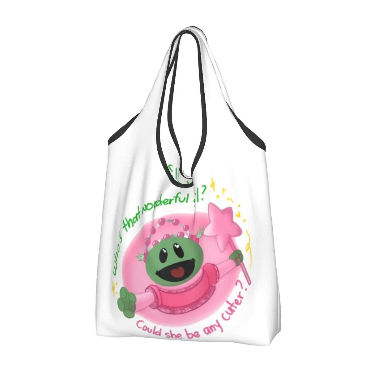 

Cute Nanalan Grocery Bag Durable Large Reusable Recycle Foldable Heavy Duty Wonderful Girl Shopping Eco Bag Washable Lightweight