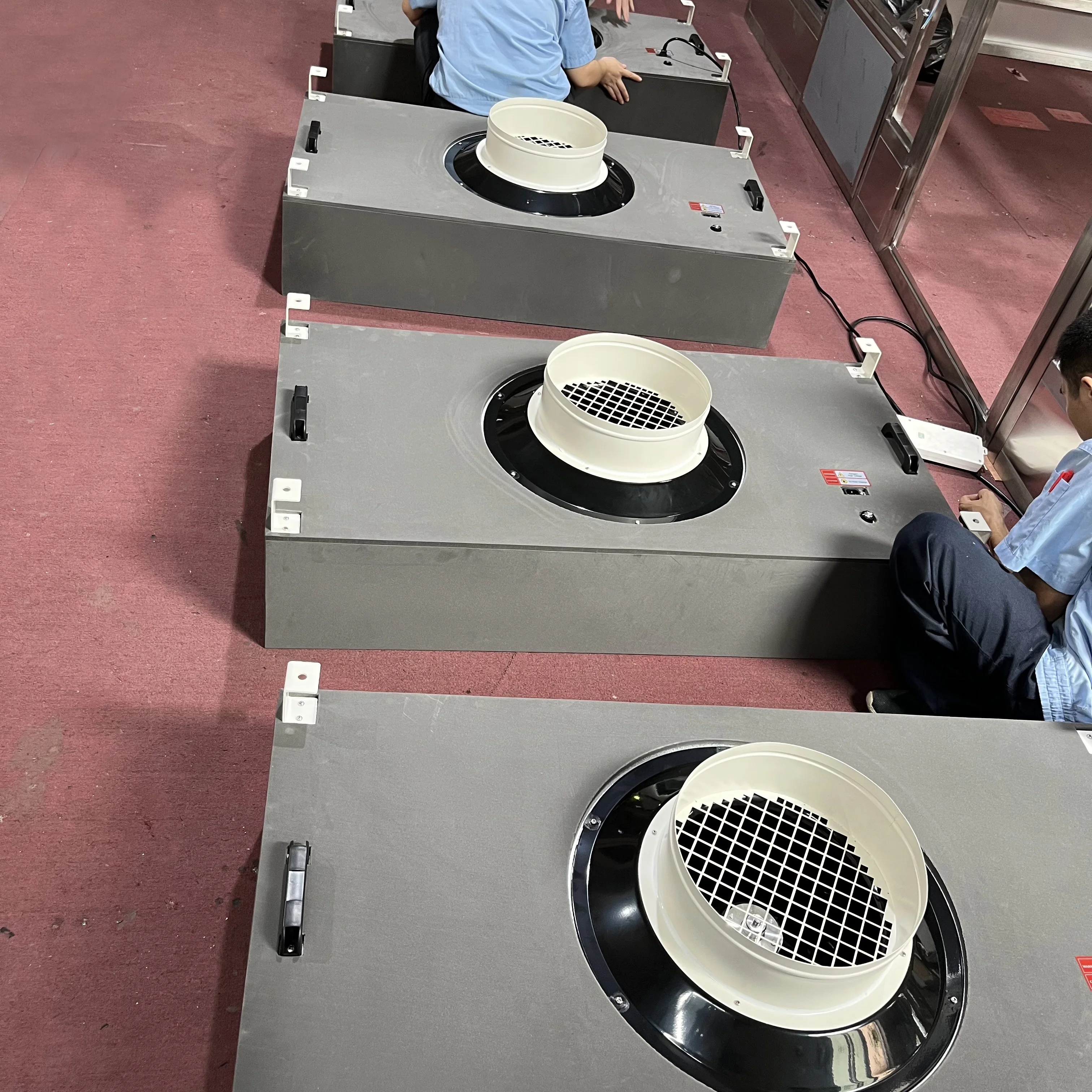 

Supplier Direct Selling AC Fan Filter Unit With Insulation FFU With air Duct With H13/H14 HEPA Filter