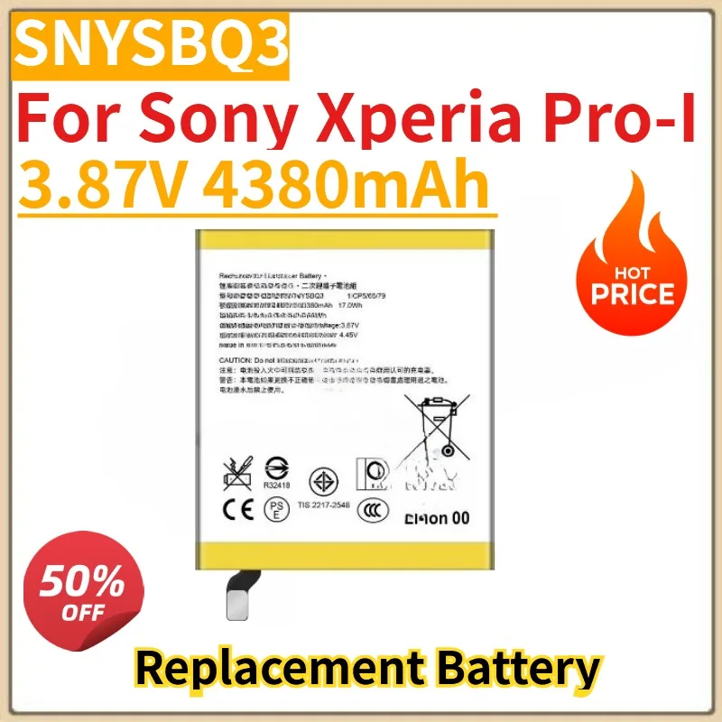 

High Quality New 3.87V 4380mAh SNYSBQ3 Mobile Phone Battery For Sony Xperia Pro-I Replacement Battery
