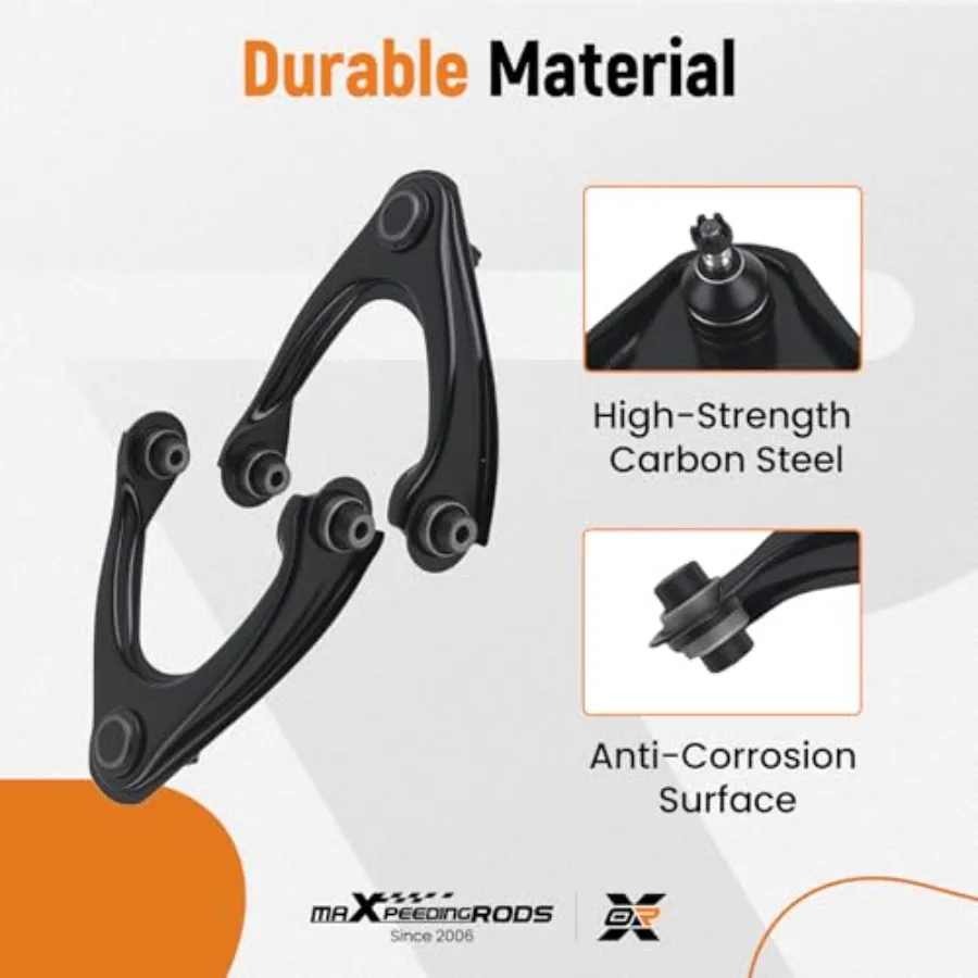 Kit de bras de commande supérieur avant pour Honda Civic 19962000, mise à niveau de Suspension avec Joints à rotule inférieurs, maillons de barre stabilisatrice, extérieur et intérieur, 12 pièces