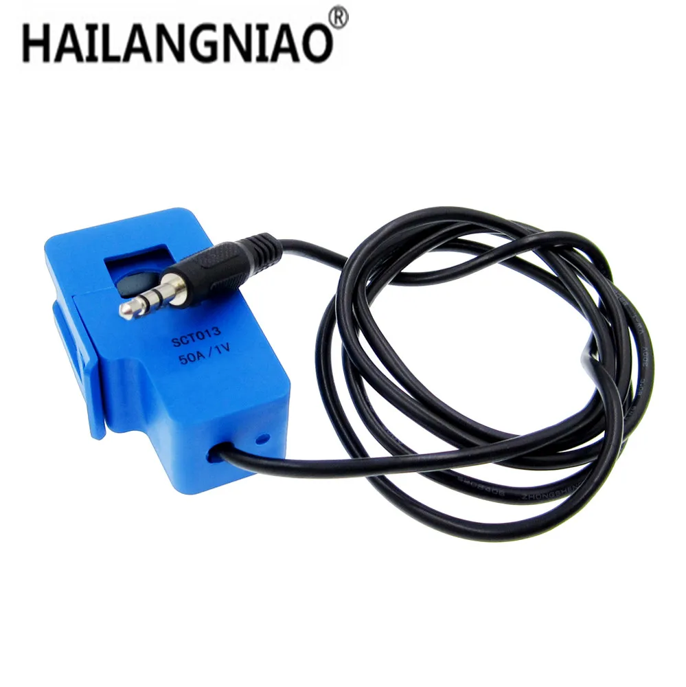 1PCS Non-invasive Split Core Current Transformer AC current sensor 50A and 100A SCT-013-000