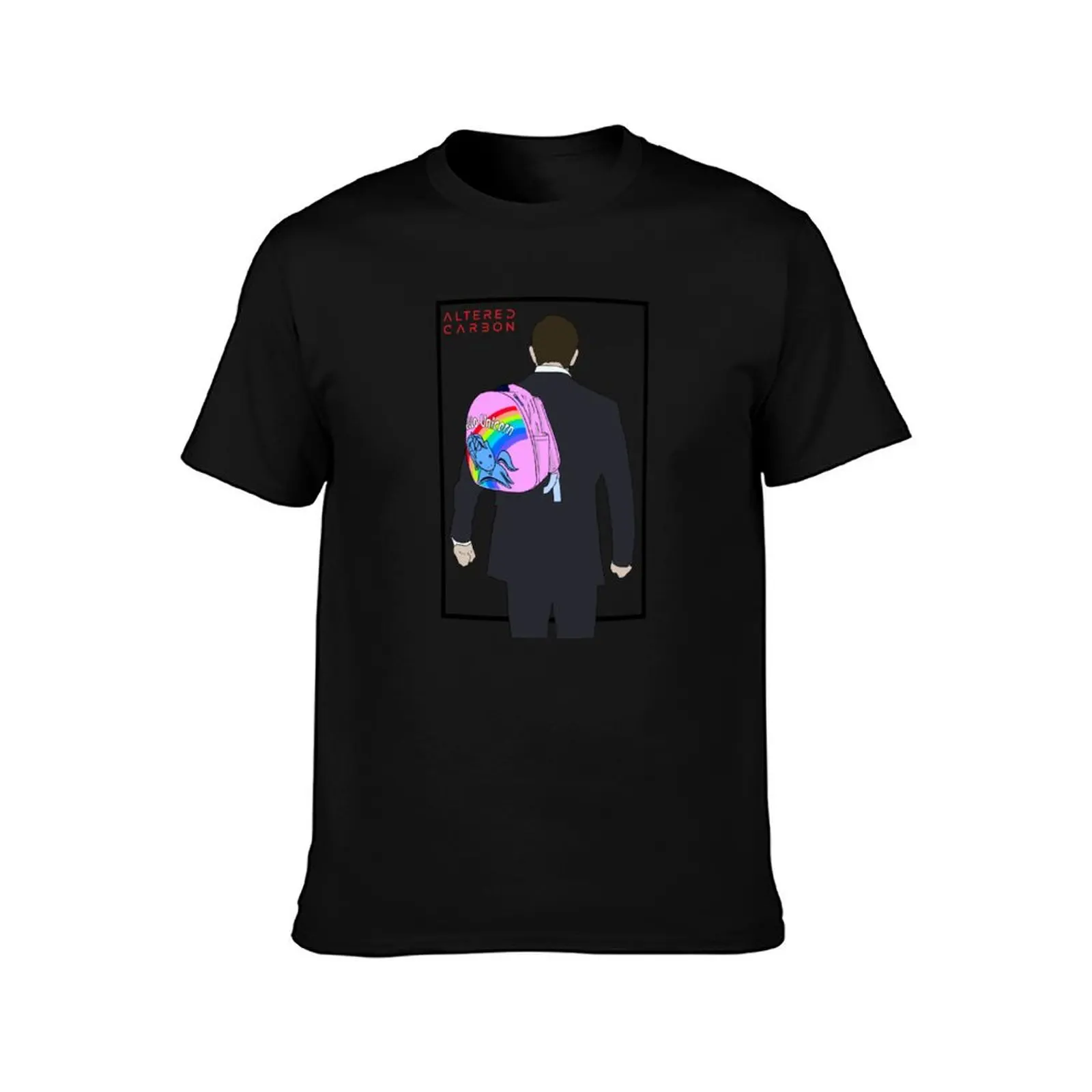 Hello Backpack Design T-Shirt Summer Casual Cotton Tee Oversized Streetwear Tops Vintage Graphic Print Unisex Men Women