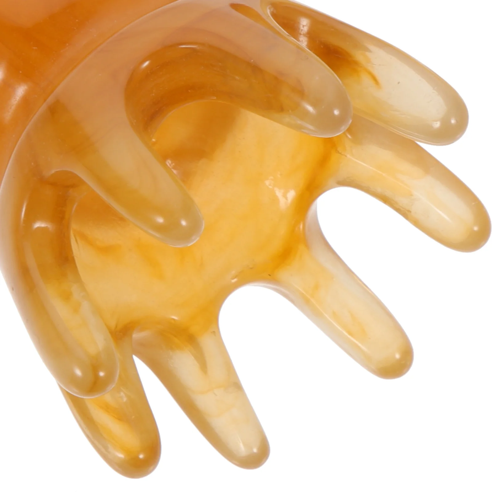 

2pcs Gua Sha Comb Resin Beeswax Scalp Massager Rounded Smooth Design For Head Neck Back Massage Wide Tooth Comb Anti-Static Hair