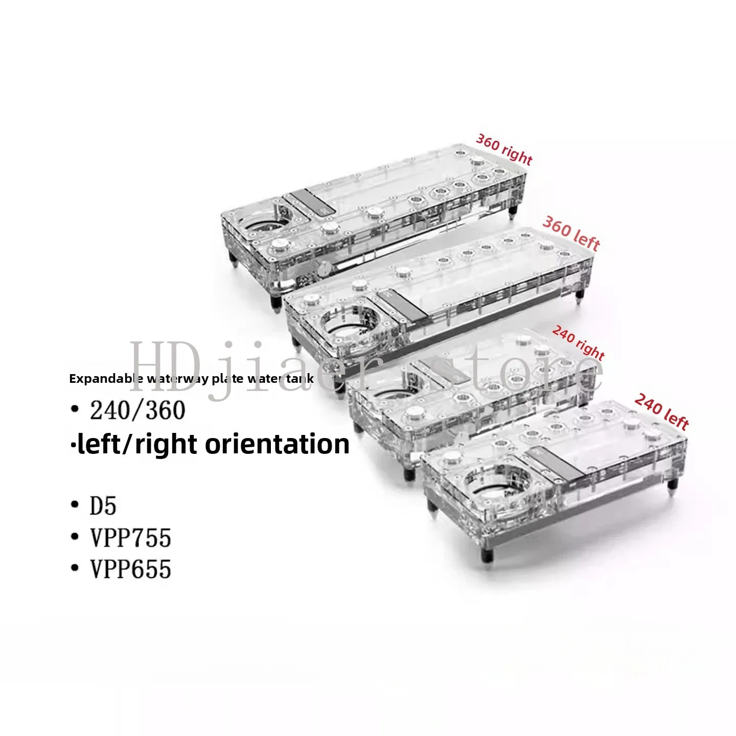 

Alphacool Core Distro Plate 240/360 Left/Right with VPP Pump, Integrated Reservoir, G1/4 "Waterway Barrier VPP/D5 Pump