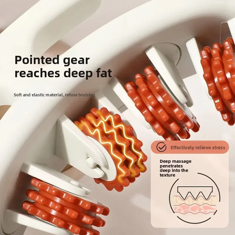 Multi-function Ring Leg Massager Massage Roller Detachable Handles for Full Body Neck Shoulder Abdominal Muscle Slimming image 6