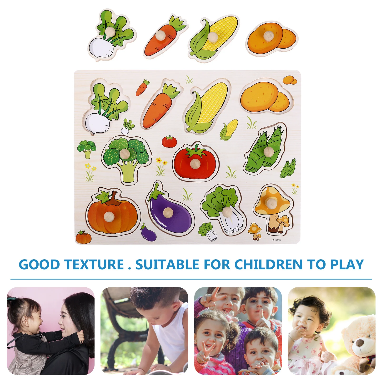 1 ชุดปริศนาเพื่อการศึกษาสำหรับเด็ก ตัวต่อจิ๊กซอว์ไม้สร้างสรรค์ ของเล่นสีสันสดใส เกมการเรียนรู้สำหรับเด็กเล็ก ฝึกทักษะการเคลื่อนไหว