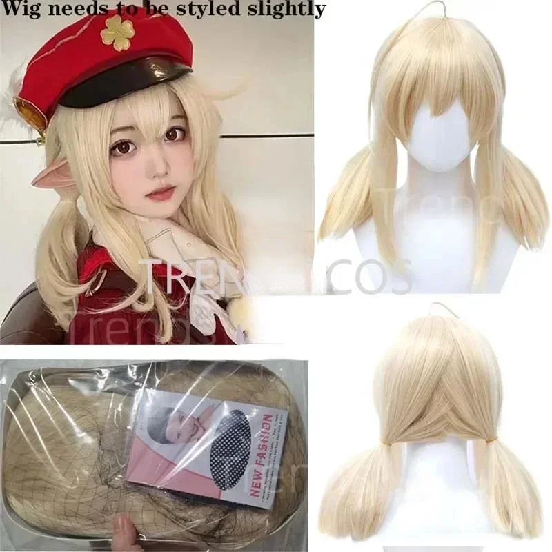 Novo 2025 cosplay traje dodoco peruca klee cosplay vestido mochila carnaval quadrinhos para crianças mulheres qaq3
