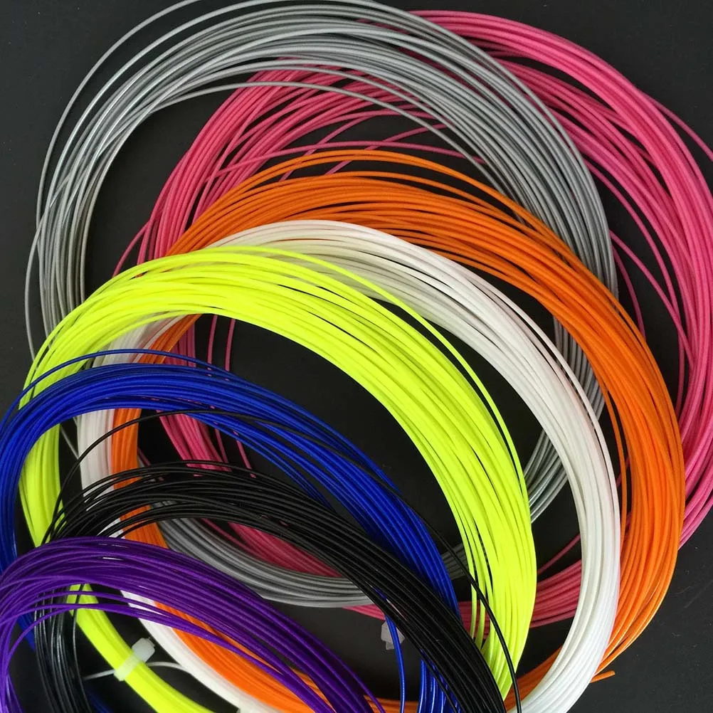 

10Pcs Badminton String Durable High Elasticity Professional Training Racket Replacement Lines Mixed Color Badminton String