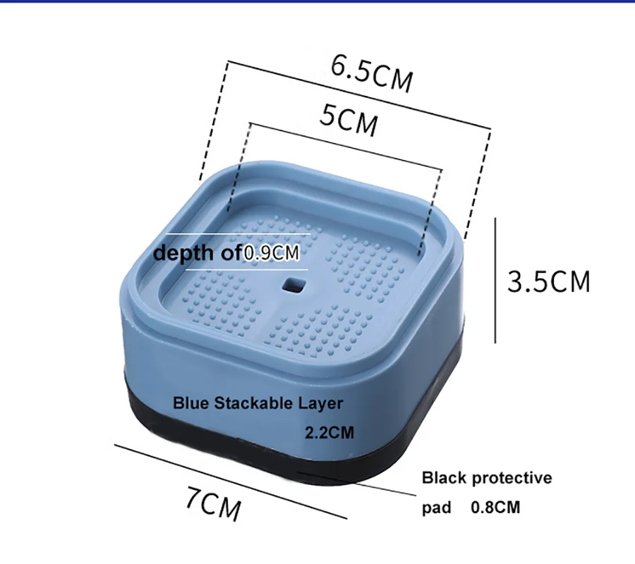 Waschmaschine stoß feste Basis Anti-Vibrations-Fuß polster Gummi beine Slipstop Silent Skid Raiser Matte Möbel Stütz dämpfer