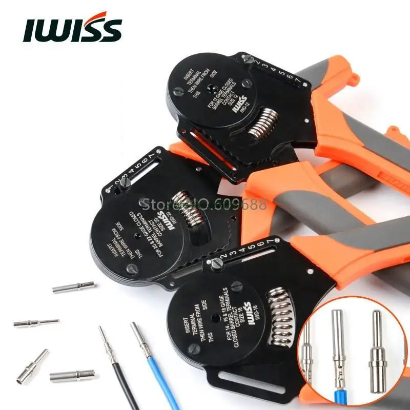 

IWISS IWD-12 IWD-16 IWD-20 Connector Crimping Pliers 0460-202-16141 Automobile Terminal Wire Clamp 0460-202-20141