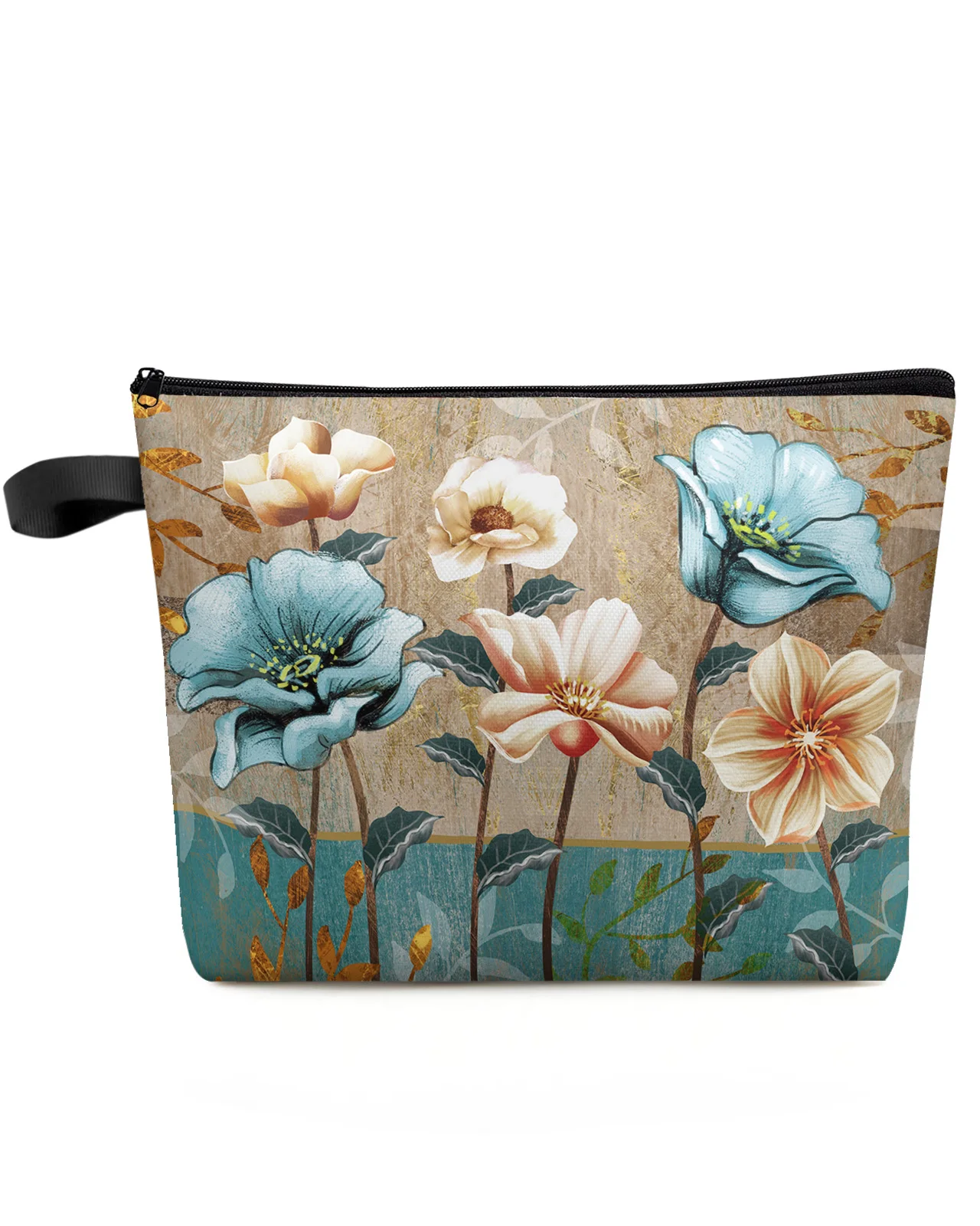 Flowers Tulips Makeup Bag Pouch Travel Essentials Lady Women Cosmetic Bags Toilet Organizer Kids Storage Pencil Case