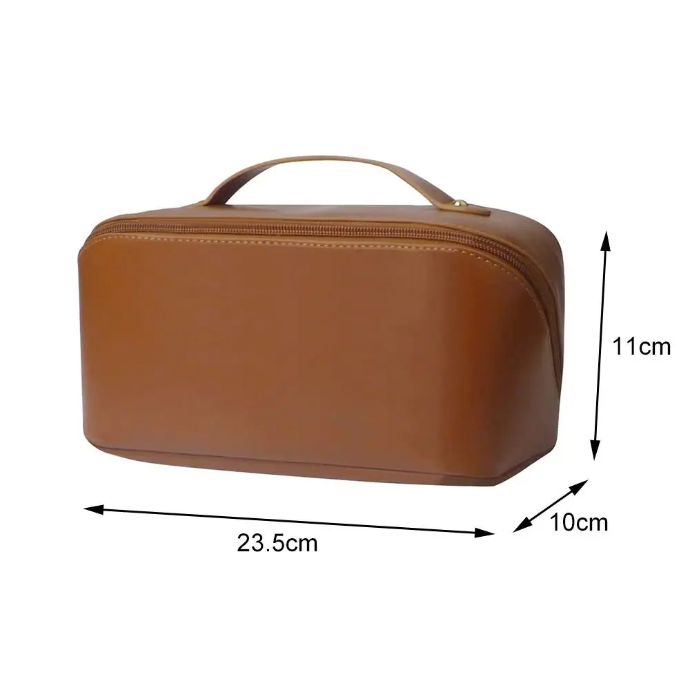 Large Capacity Toilet Cosmetic Makeup Basin Storage Bag Travel Makeup Bag 2023 New PU Large Capacity Women\'s Makeup Bag