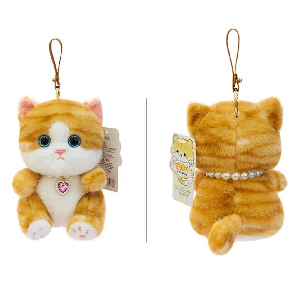 Gifts Realistic Kitten Shape Cat Keychain Sitting Cat Lying Cat Cat Pendant Furry Cute Cat Bag Charm Backpack Accessories
