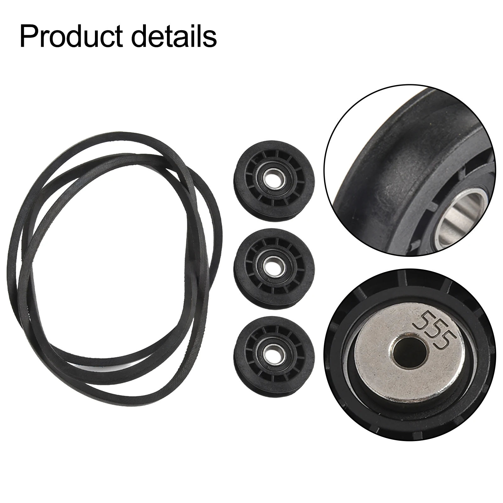 Conjunto completo de polia, polia intermediária, substituição, cuidados com o gramado, manutenção ao ar livre, desempenho aprimorado, componentes de cortador
