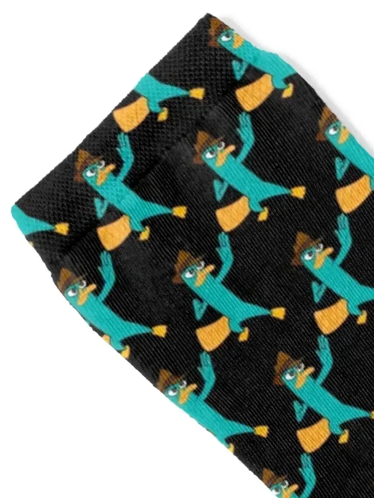 Perry The Platypus Sticker Socks men cotton high quality Climbing snow basketball Boy Socks Women's