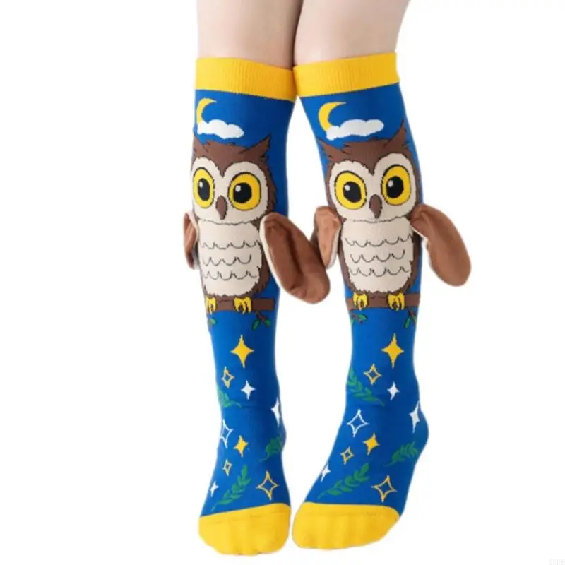  Girls Middle Veal Hosiery Highlighting 3D Cartoon Hearing Soft Ventilated Polyamide Blend For Everyday