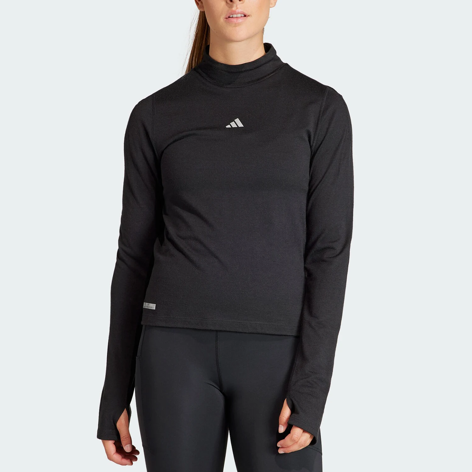 

Официальная оригинальная женская футболка Adidas 2024, новая женская футболка для бега с длинными рукавами IB6379