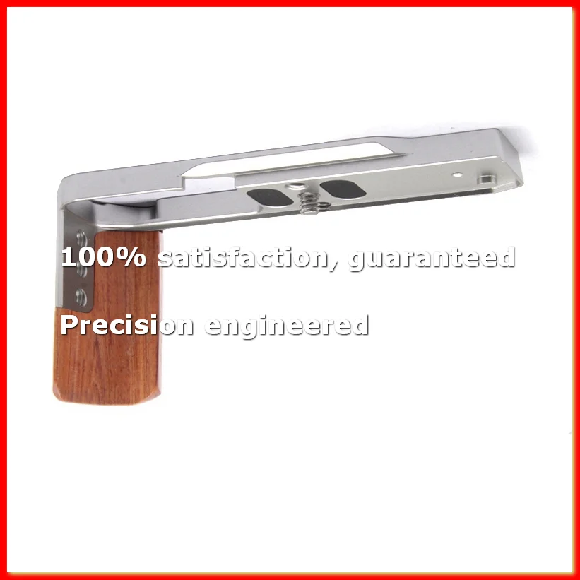

Quick Release L Plate Wooden Side Handle Bracket Handgrip for ZFC Digital Camera Tripod Accessories Silver-A22U