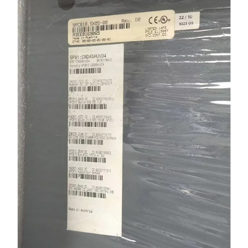 Second hand 5PC810.SX05-00 Industrial Control Computer tested OK and shipped quickly