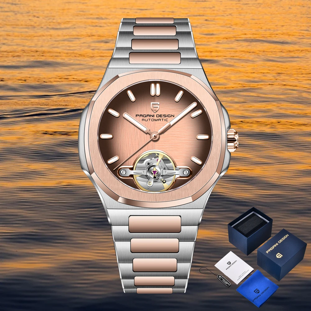 

PAGANI DESIGN 2025 новые мужские часы ретро автоматические механические часы мужские подарочная коробка сапфировое стекло светящиеся 50 м водонепроницаемые