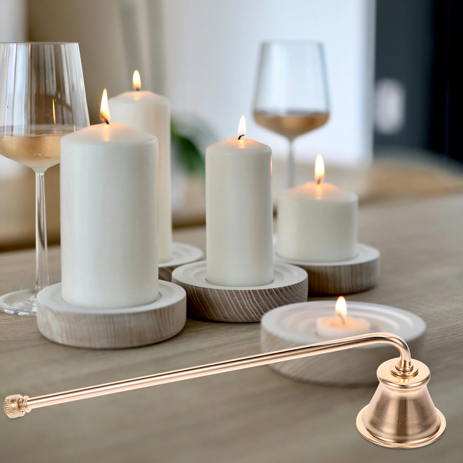 

Extinguisher Cover Metal Snuffer Tool Prevent Splashing Safe Flame Out Device Compact Portable Care Accessory Gift