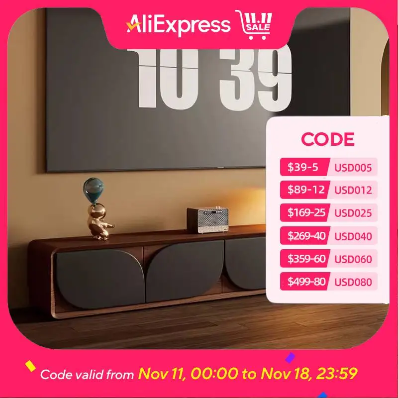 خزانة تلفزيون سوداء للتخزين أدراج عصرية إخفاء مصمم خزانة تلفزيون إسكندنافية شقق فاخرة أثاث Fernseher Tisch للمنزل #1