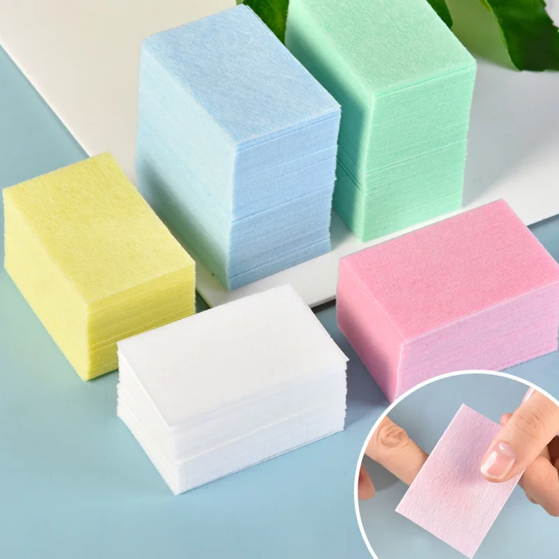 200 Stück/600 Stück Nagellackentferner-Tücher, Nagelreinigungspads, Vlies-Nagelpads für Frauen und Mädchen, Schönheitssalon