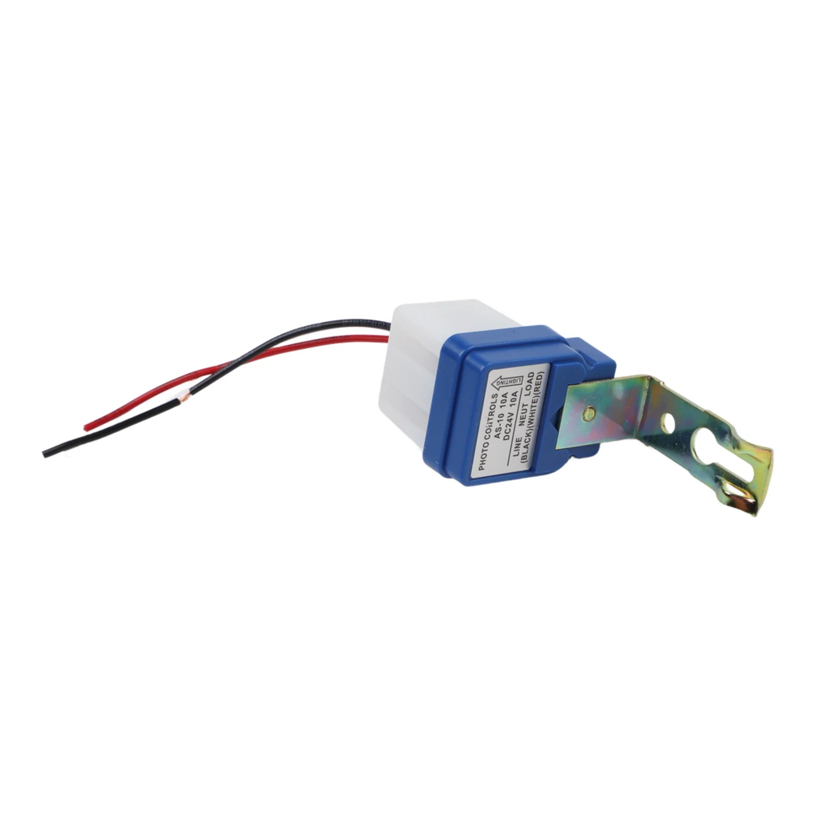 Photocell Light Sensor Switch 2PCS DC 12V 24V 10A for Street Light Automation with 10M Sensing Range and 2200W Load Support