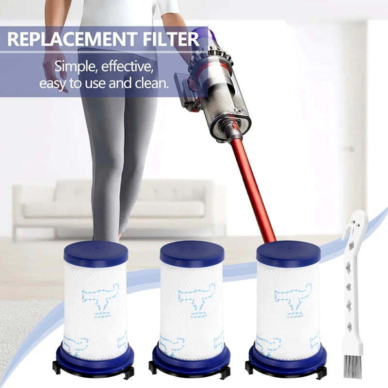 3 шт., запасные фильтры для пылесоса Rowenta Air Force 360 X-Pert