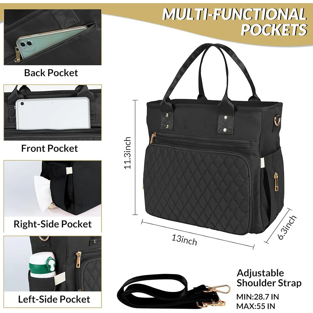 سعة كبيرة في الهواء الطلق نزهة معزول حقيبة الغداء مقاوم للماء Crossbody متعددة الوظائف حقيبة حرارية تخزين جيب حقيبة الغذاء