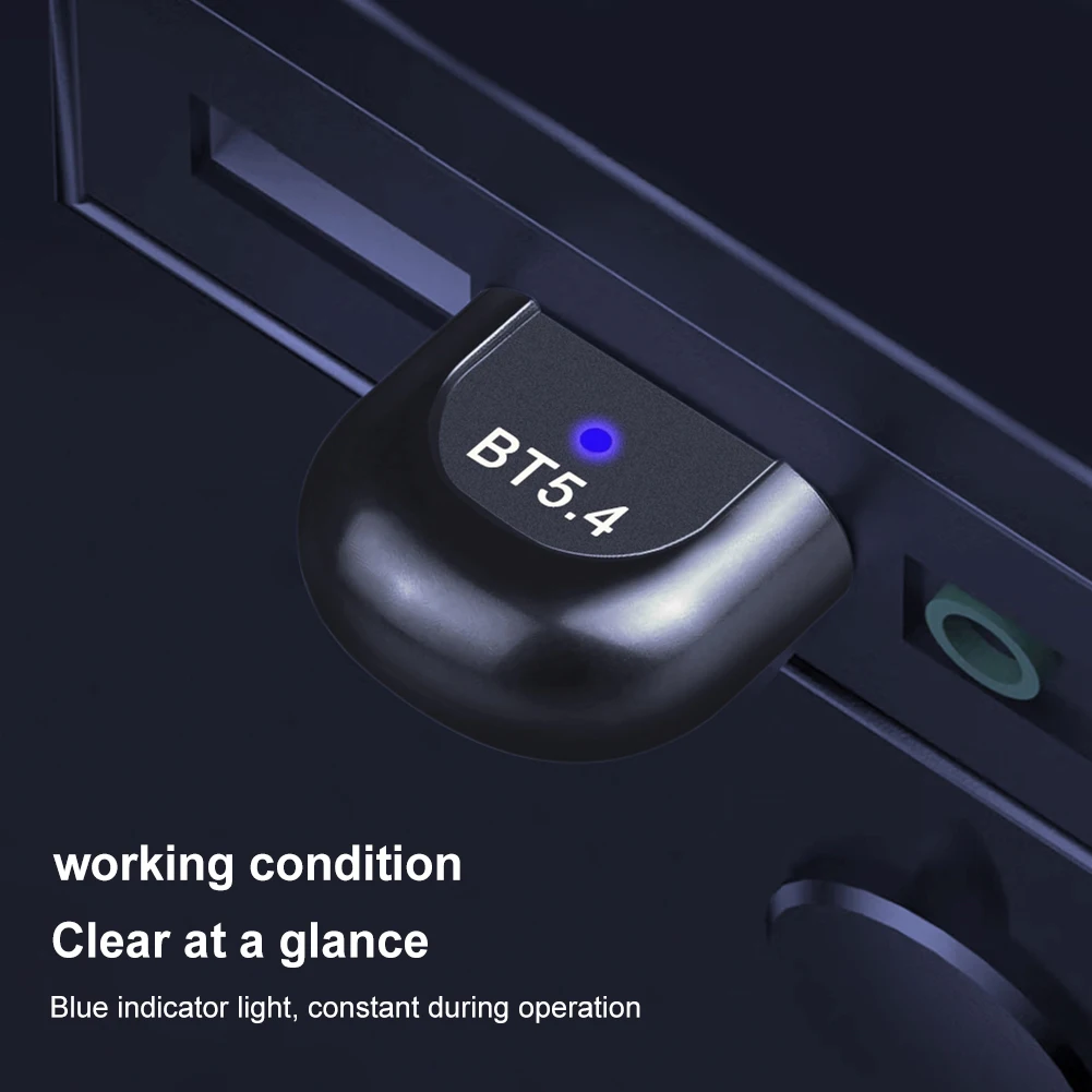 USB بلوتوث متوافق 5.4 محول محول USB لاسلكي سائق محول USB دونغل مجاني للكمبيوتر المتكلم لوحة مفاتيح الماوس اللاسلكية