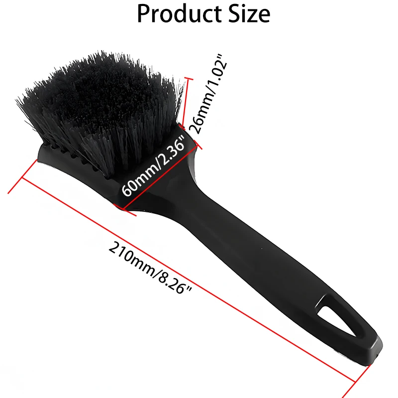 Car Tire And Wheel Hub Cleaning Brush Interior Air Conditioning Gap Brush Soft Bristle Brush Motorcycle Car Cleaning Accessories