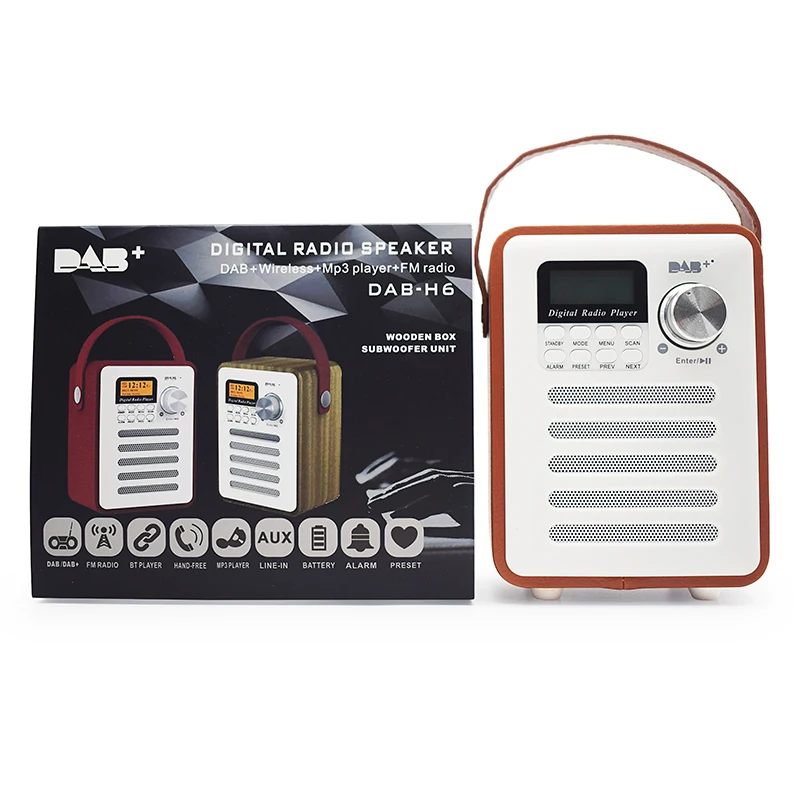 Griff Blue Tooth Wireless Lautsprecher FM DAB+ Digitaler Radioempfänger mit USB/TF/MP3-Player