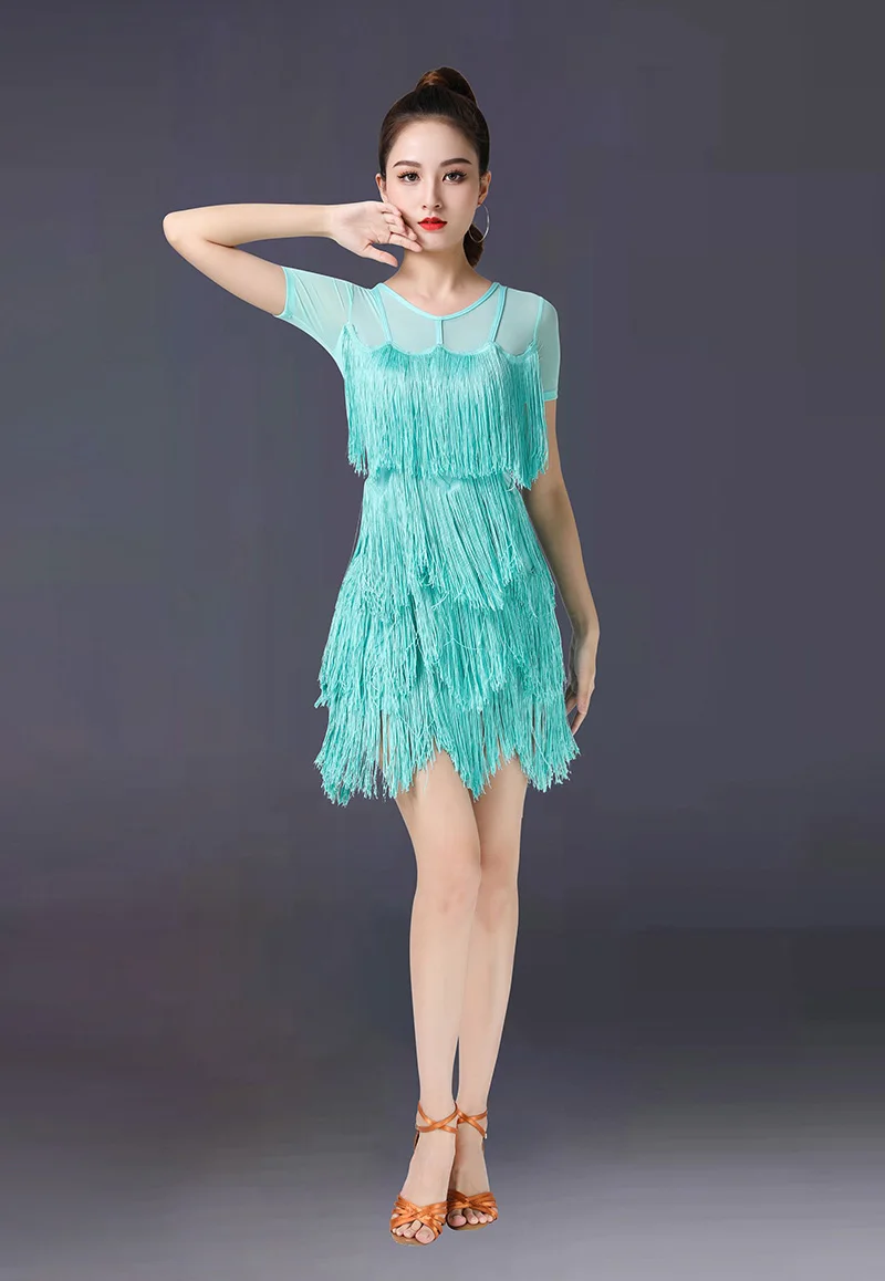 여성용 라틴 댄스 드레스, 표준 볼룸 댄스 훈련 의상, 살사 댄스 드레스, 패션